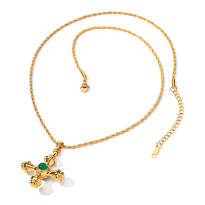 Aurelius Gold Cross Necklace