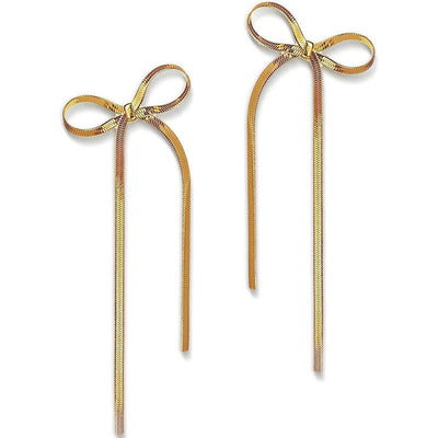 Luxe Bow Hoop Earrings