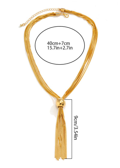 Sorelle - Multi-Strand Gold Drop Necklace