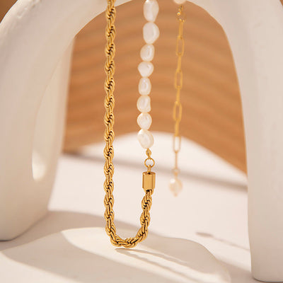 Alina Pearl Rope Necklace