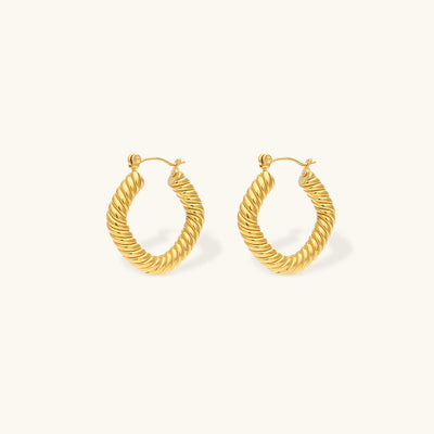 Aurelia Twist Hoop Earrings