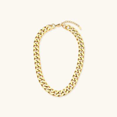 Bold Essence - Chunky Gold Chain Necklace