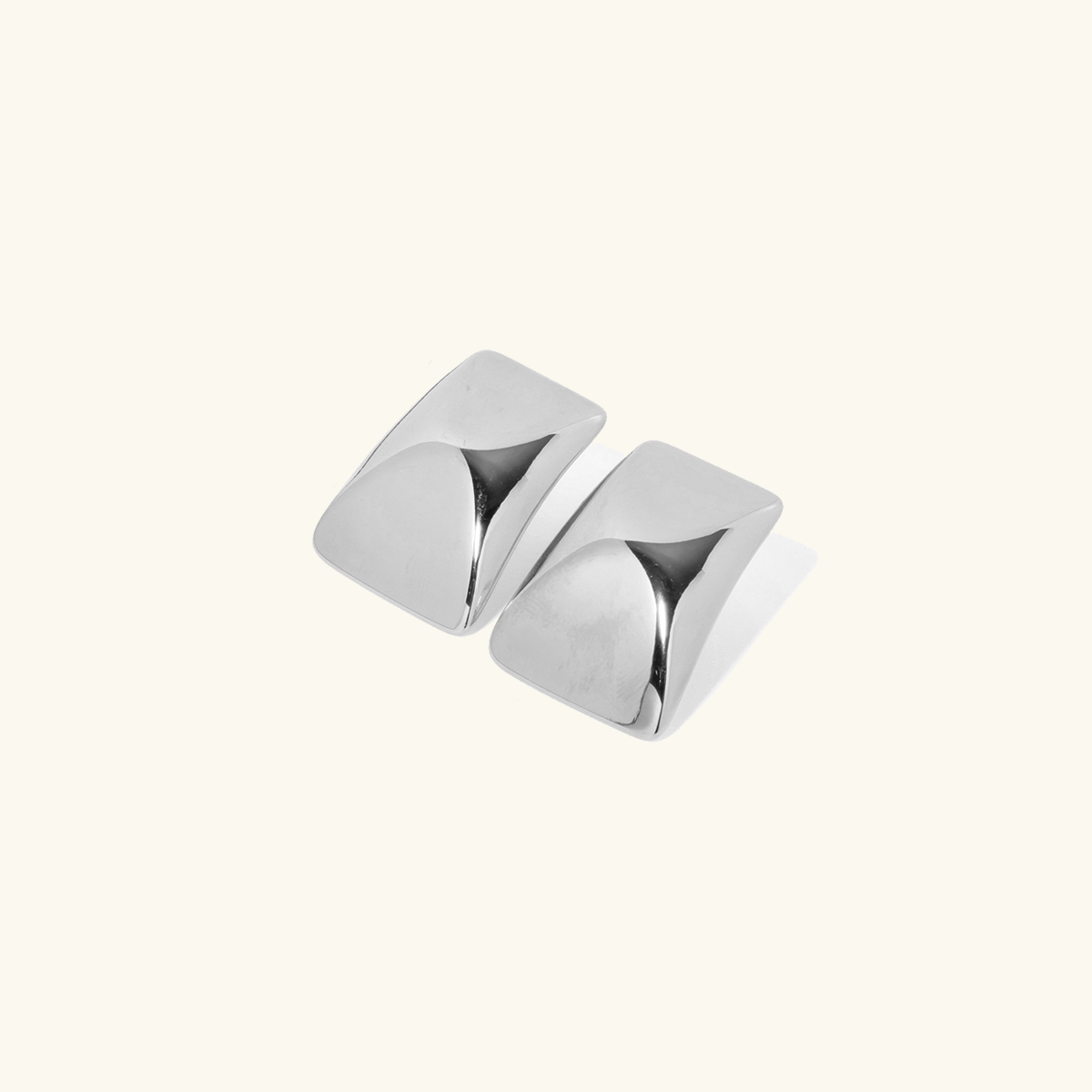 Bold Wave Sculpted Gold Earrings