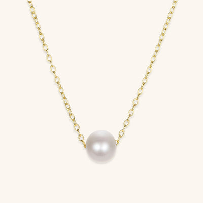 Celeste Gold Pearl Necklace