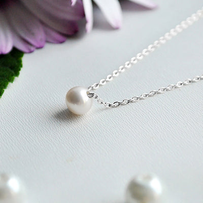 Celeste Gold Pearl Necklace