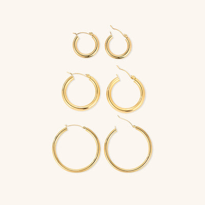 Classic Hoop Essentials Set Earrings