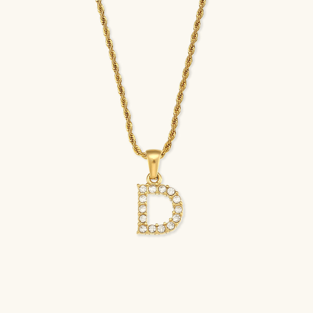 Celeste Initial Diamond Necklace