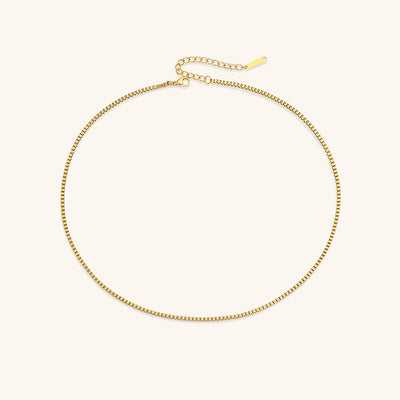 Danica Box Chain - Gold Necklace