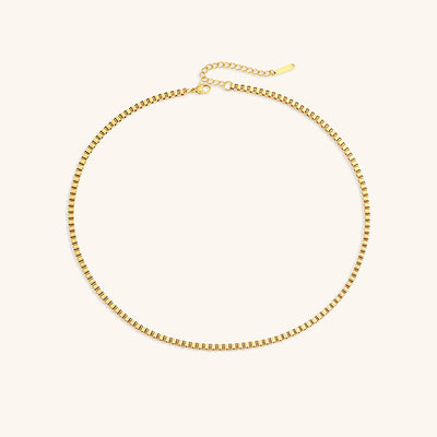 Danica Box Chain - Gold Necklace