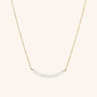Emilia Pearl Bar Necklace