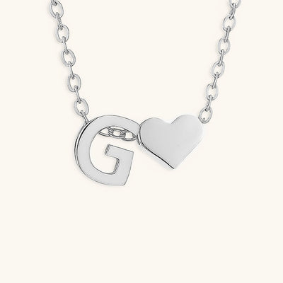 Heartfelt Initial - Gold Letter Necklace