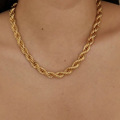 Golden Braided Luxe Necklace