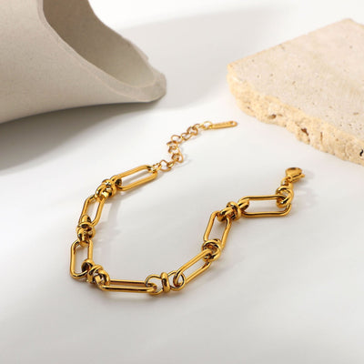 Golden Knot Chain Bracelet
