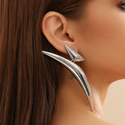 Nova Curve Sculptural Statement Earrings