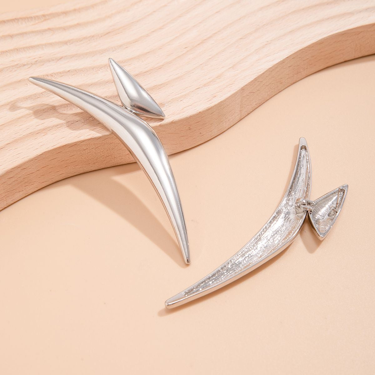 Nova Curve Sculptural Statement Earrings