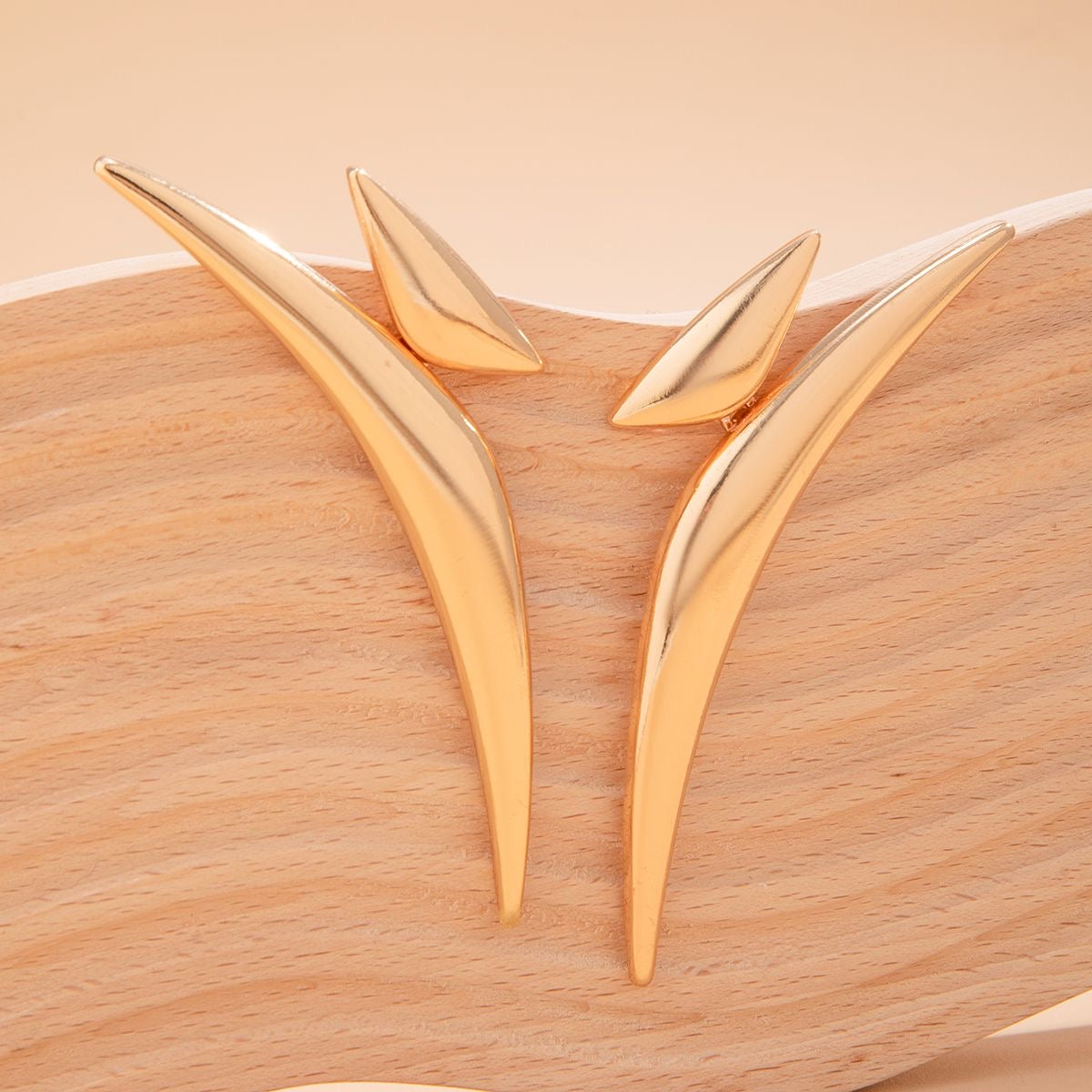 Nova Curve Sculptural Statement Earrings