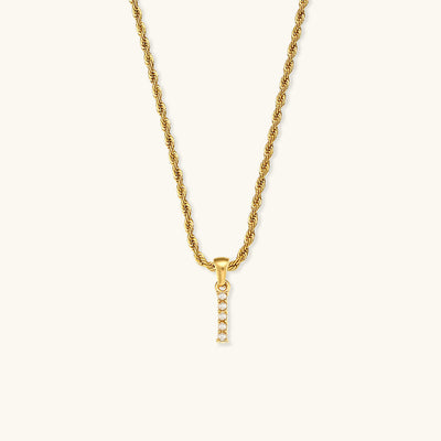 Aurora Pearl Initial Necklace