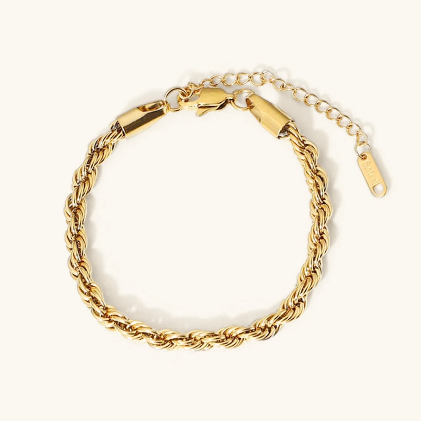 Isla Twisted Gold Rope Bracelet