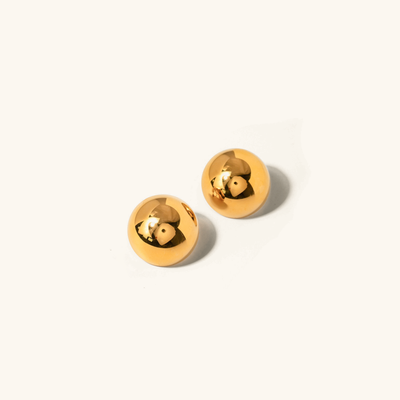 Sphere Glam Gold & Silver Stud Earrings