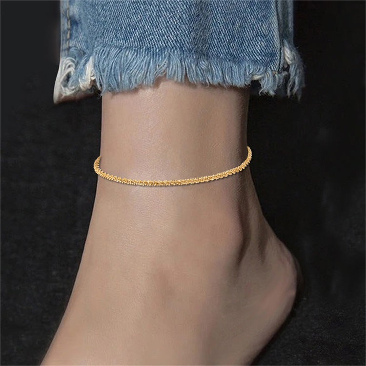 Luna Gleam Delicate Gold Anklet