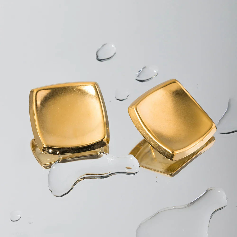 Luxe Allure Minimalist Geometric Stud Earrings