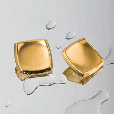 Luxe Allure Minimalist Geometric Stud Earrings