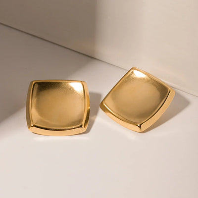 Luxe Allure Minimalist Geometric Stud Earrings