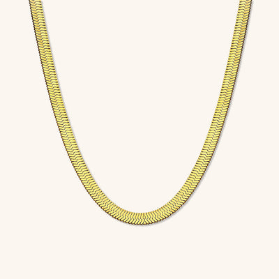 Luxe Weave - Herringbone Chain Necklace