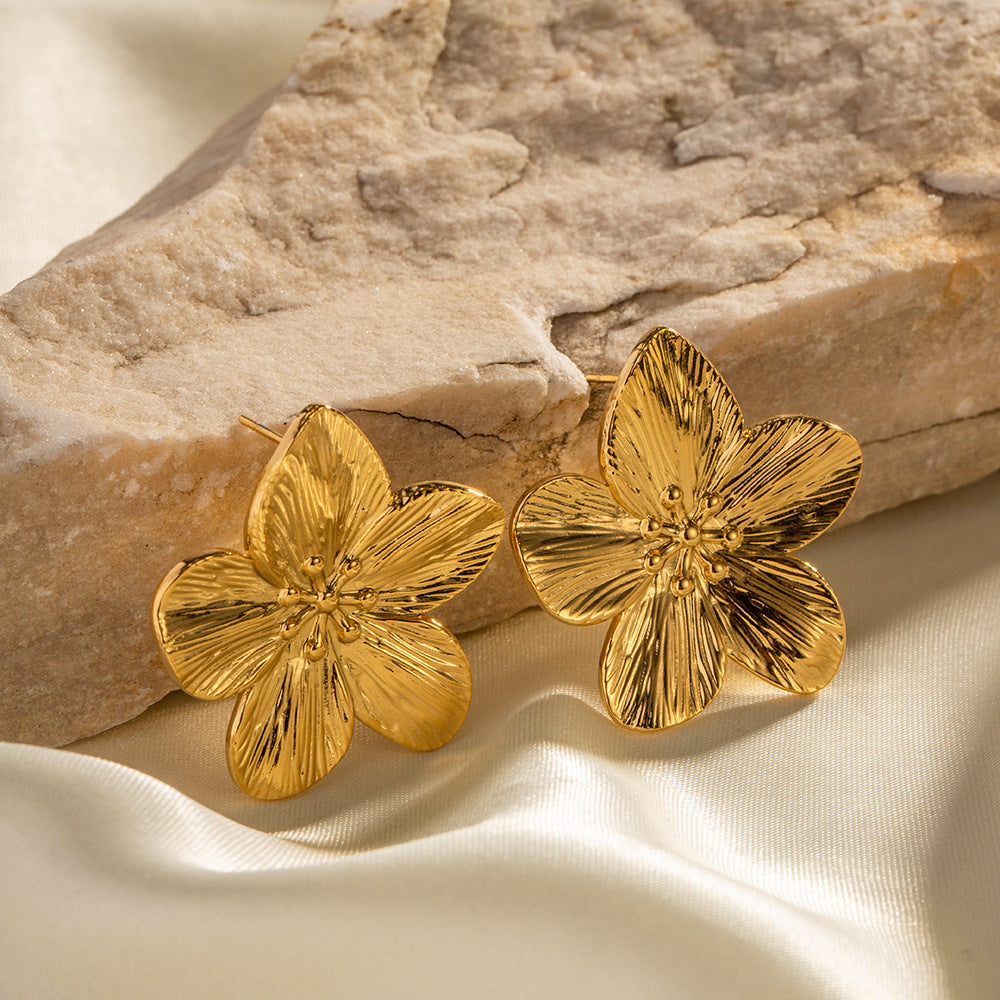 Marina Bloom Gold Flower Earrings