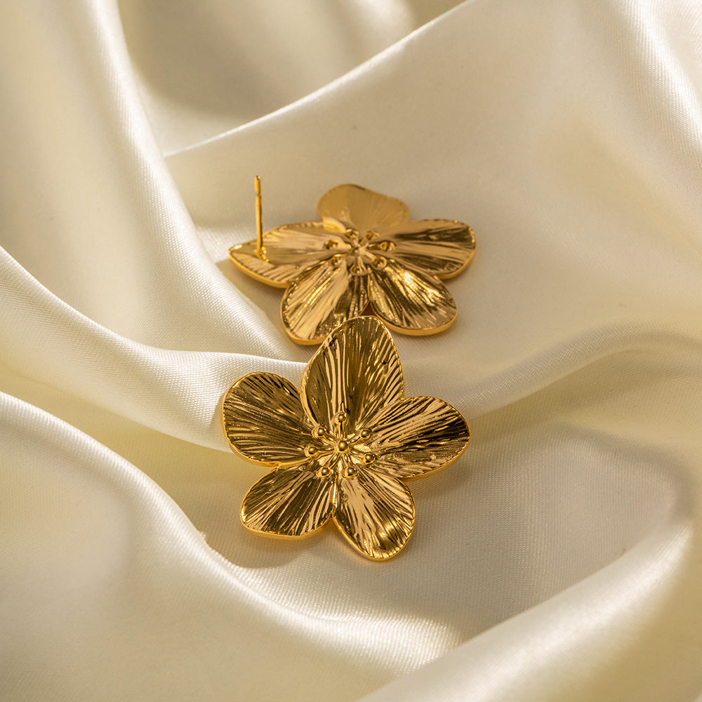 Marina Bloom Gold Flower Earrings