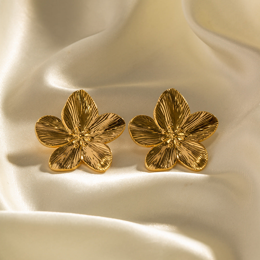 Marina Bloom Gold Flower Earrings