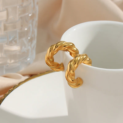 Mila Twisted Hoop Earrings