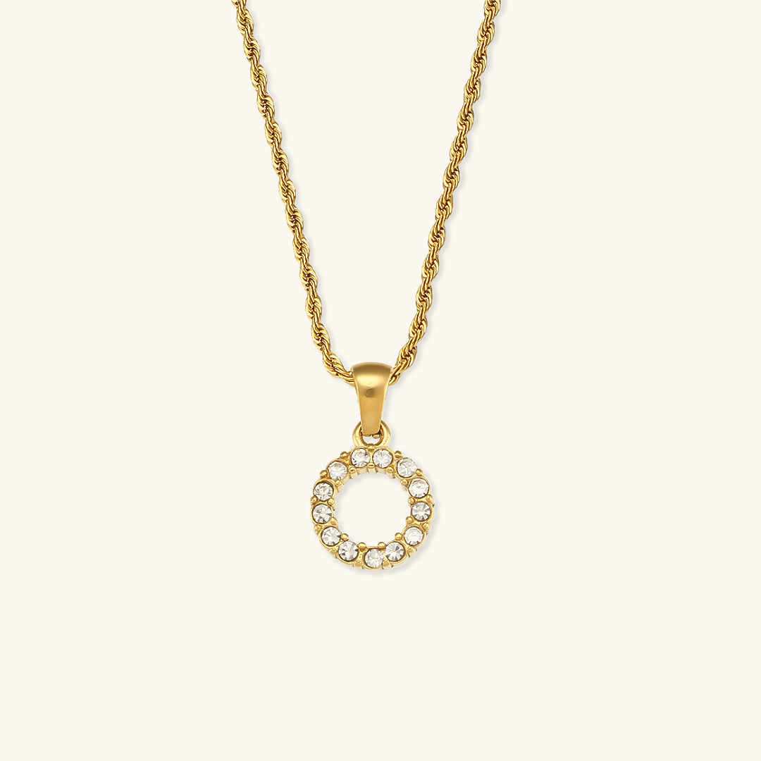 Celeste Initial Diamond Necklace