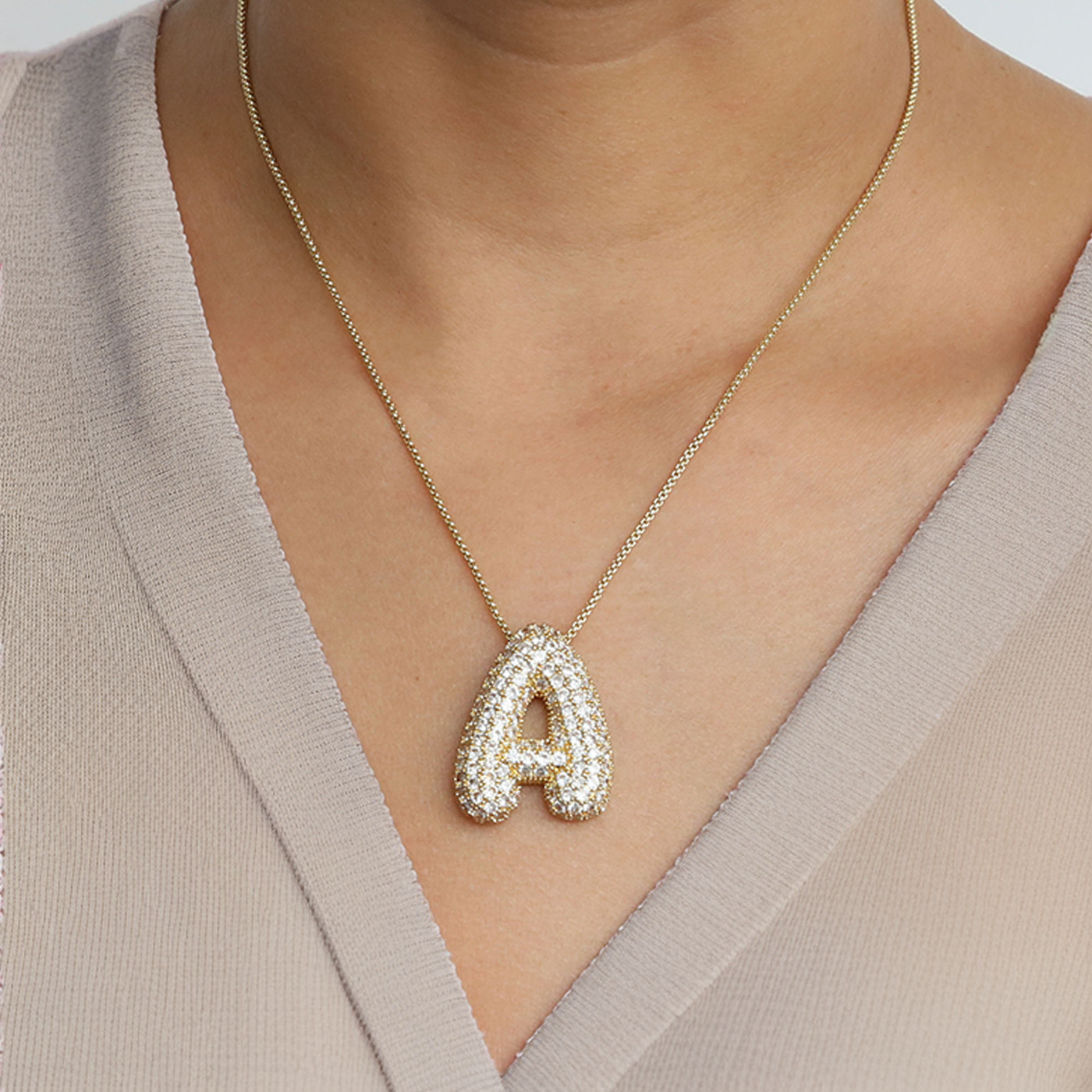Radiant Initial Pendant Necklace