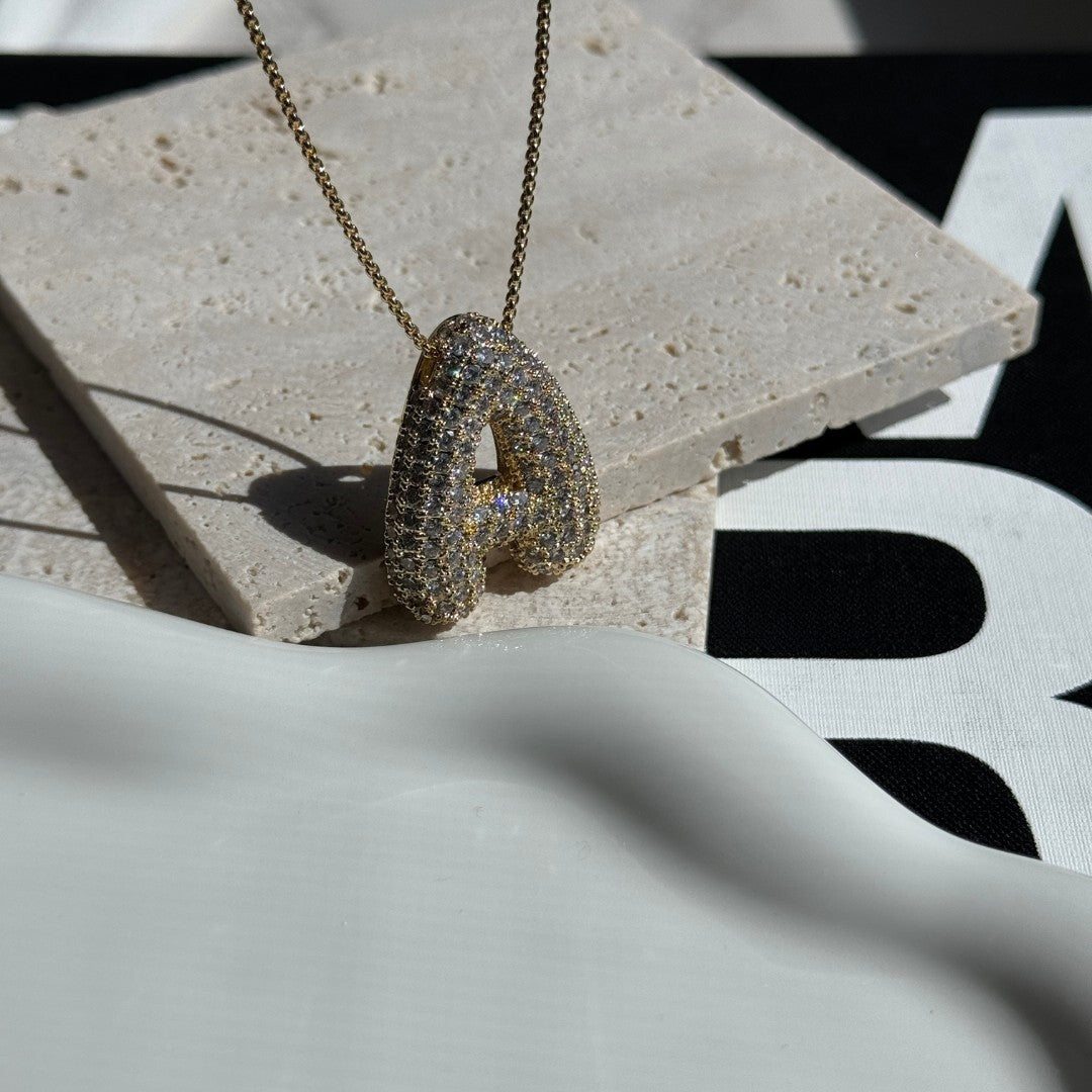 Radiant Initial Pendant Necklace