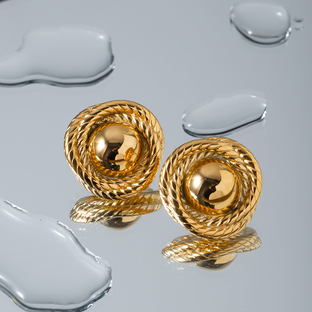 Renata Gold Rope Earrings