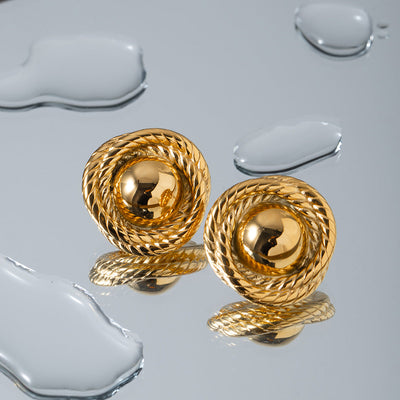 Renata Gold Rope Earrings