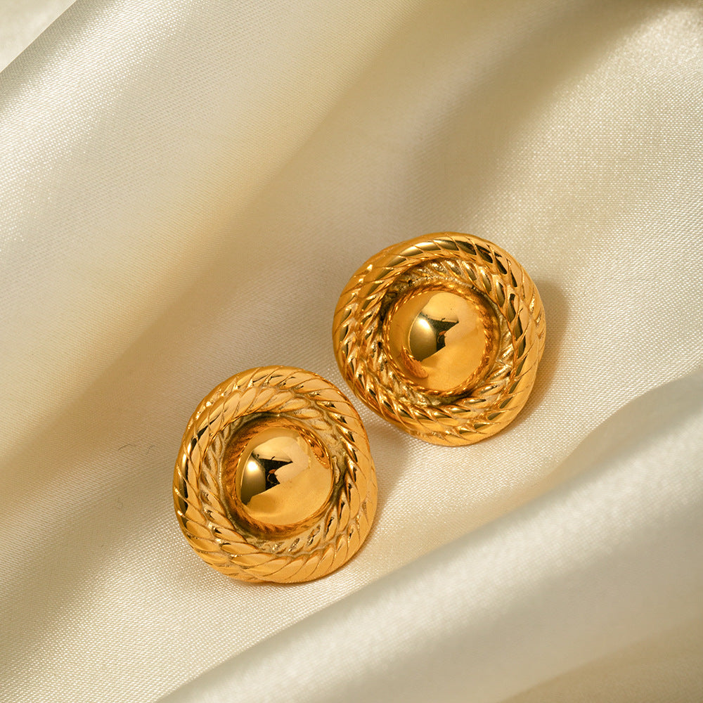 Renata Gold Rope Earrings