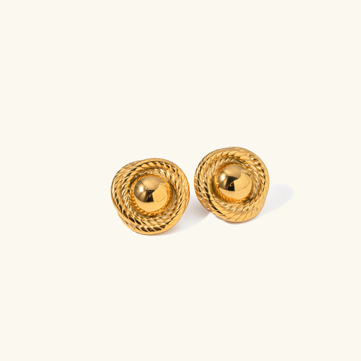 Renata Gold Rope Earrings