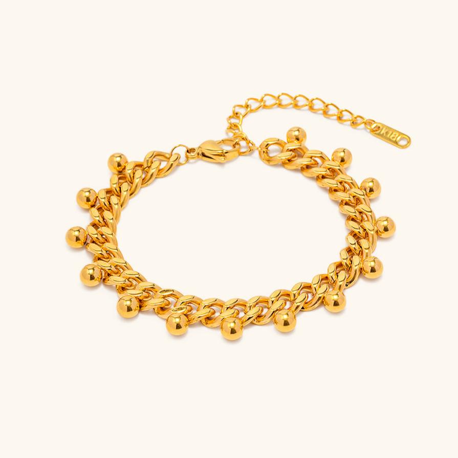 Serena Gold Charm Bracelet