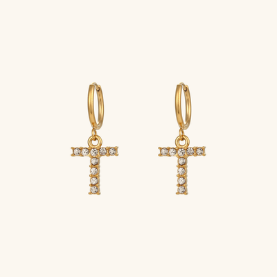 Aimee Initial Earrings