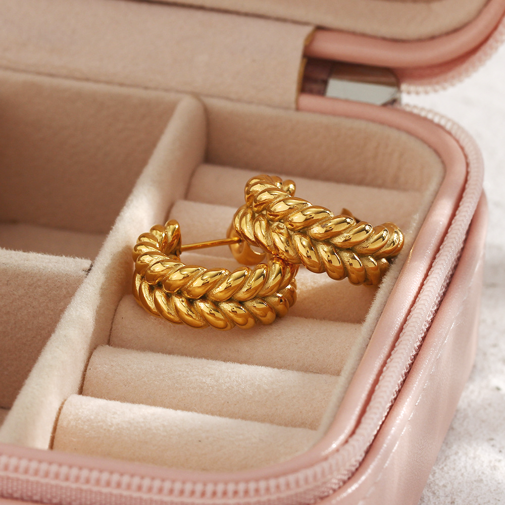 Twisted Luxe Gold Rope Earrings