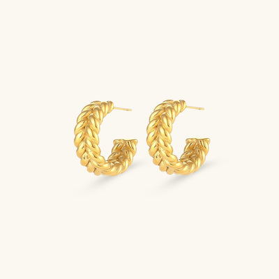 Twisted Luxe Gold Rope Earrings