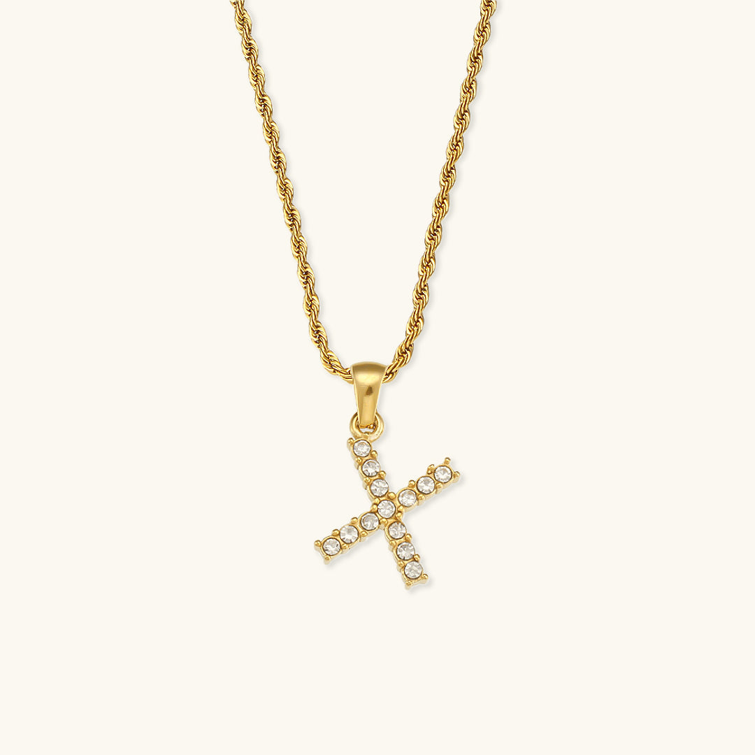 Celeste Initial Diamond Necklace