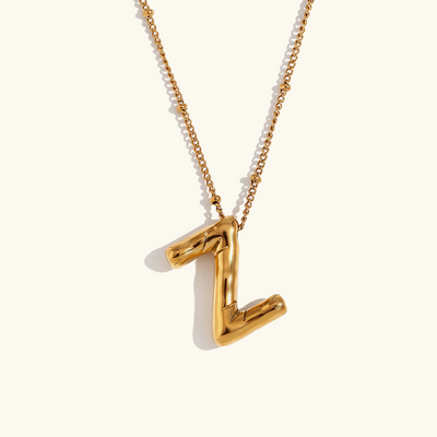 Airy Letter - Gold Initial Necklace