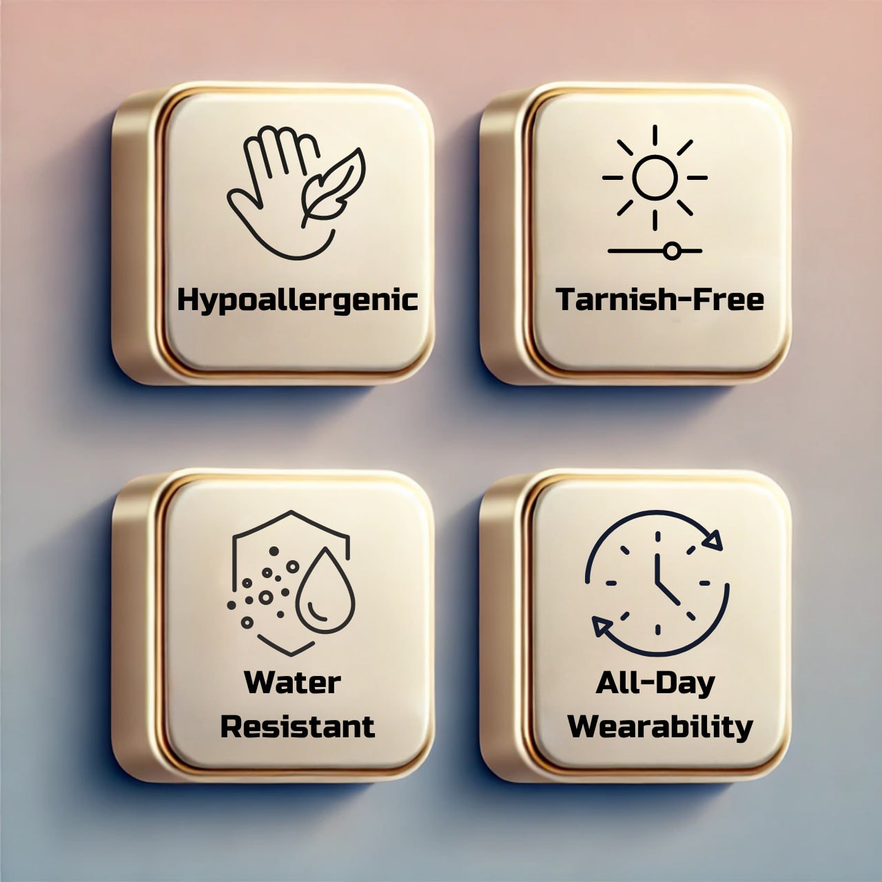 Sculpted Square Cuff Bracelet – Bold Minimalist Statement